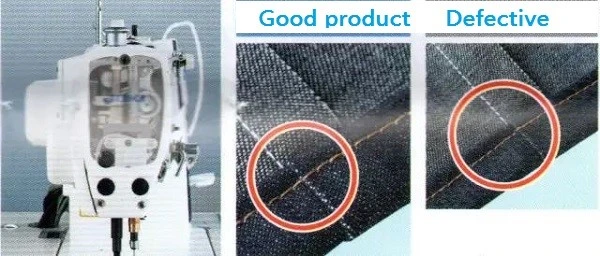 Effective in cases of uneven stitches or thread bunching Effective in cases of uneven stitches or thread bunching